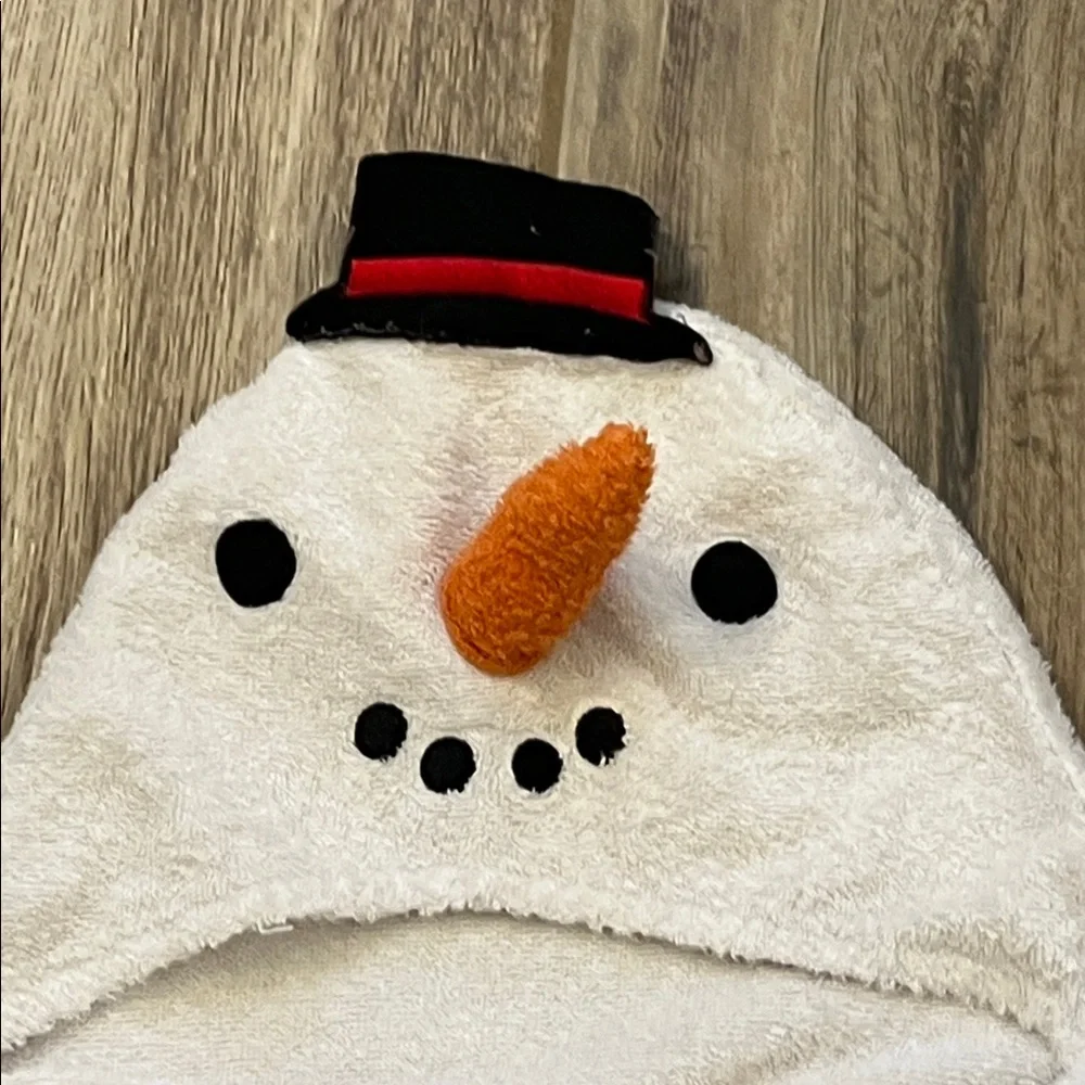 Kids Snowman Hooded Bath Towel